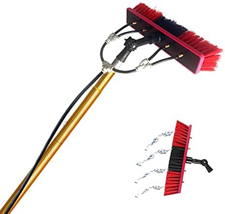 Glass Cleaning Brush Home Water Fed Telescopic Pole Kit Solar Panel Brush Rotating for Photovoltaic PanelExtendable Window Cleaning kit 11m Conservatory Roof Cleaning Kit Solar Panel Clean