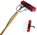 Glass Cleaning Brush Home Water Fed Telescopic Pole Kit Solar Panel Brush Rotating for Photovoltaic PanelExtendable Window Cleaning kit 11m Conservatory Roof Cleaning Kit Solar Panel Clean