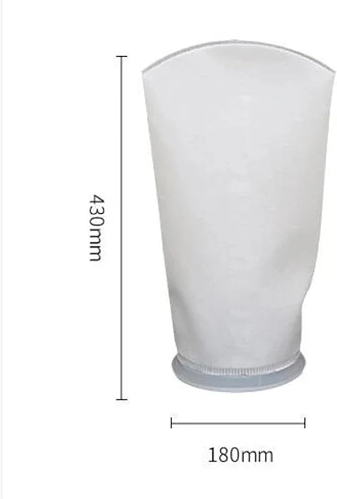 1pc 5μm Easy Clean White Mesh Aquarium Portable Gravel Cleaner Net Bag Fish Tank Water Changer Filter Accessories Reusable Bag(20 microns)