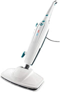 Vacuum and Steam Mop All in One Compact Bagless Wet-Dry Vacuum Cleaner with HEPA Filtration Cord Rewind and Comfort Handle Steam Upright Vac for Hardwood Tile Floors Home and Office