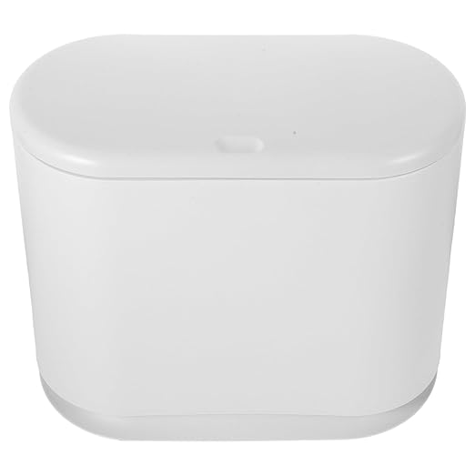 Homoyoyo Slim Plastic Trash Can for Bathroom Kitchen and Office Space-Saving Wastebasket Easy to Use and Clean Versatile for Home and Dorm Decor