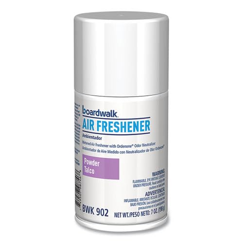 Boardwalk Metered Air Freshener Refill 12-Pack 7 oz Aerosol Spray Powder Mist Scent Fits Most Standard Dispensers Lasts For 30 Days