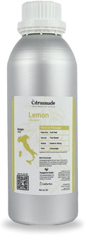 Lemon Essential Oil - Direct from Citrusmade Southern Italy - Cold Pressed - Aceite de Limón for Aromatherapy Massage Diffuser DIY Candle and Soap Making - 2lbs