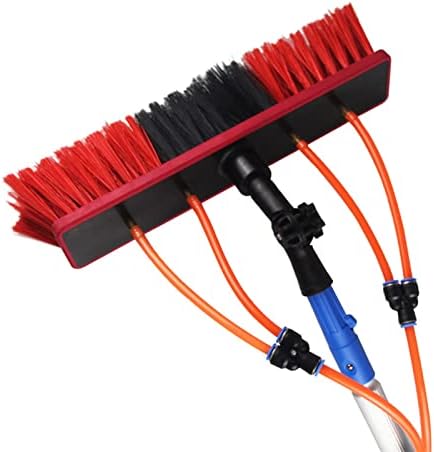 Glass Cleaning Brush Home Water Fed Telescopic Pole Kit Solar Panel Brush Rotating for Photovoltaic PanelWater Fed Telescopic Window Cleaning Pole Brush 3-12m for Solar Panel &amp Window Clean