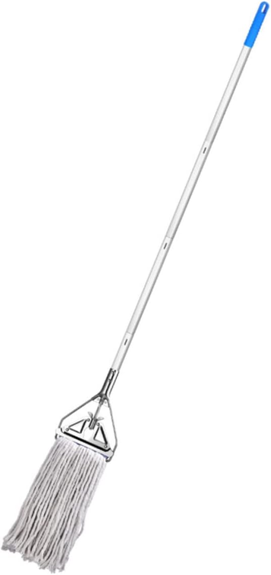 Household Cotton Mop for Floor Cleaning Wet Dry Use Long Handle Heavy Duty Absorbent Mop for Hardwood Tile Durable and Easy to Grip