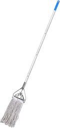 Household Cotton Mop for Floor Cleaning Wet Dry Use Long Handle Heavy Duty Absorbent Mop for Hardwood Tile Durable and Easy to Grip