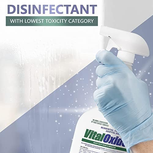 Vital Oxide Disinfectant Deodorizer Cleaner Food-Contact Sanitizer Virucide – (EPA registration #82972-1) – Kills Mold &amp Mildew Eliminates Odors –32 oz 2 Pack