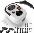 High Pressure 2500W Handheld Steam Cleaner - Portable Multi-Purpose Steamer for Car Kitchen Upholstery Grout Tile &amp Bathroom Cleaning