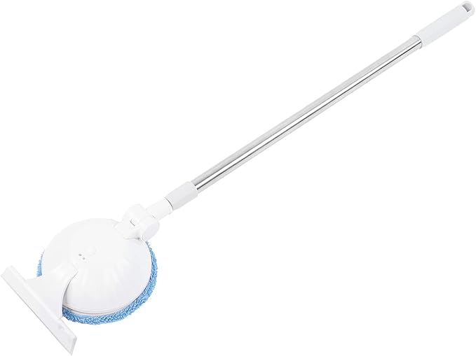 Respicefinem Cordless Telescopic Window Wiping Mop with 90° Rotation Head for Easy Glass and Floor Cleaning Up to 121cm Extended Length