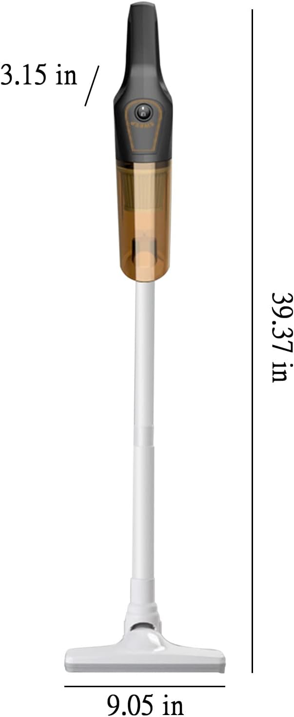 Cordless Stick Vacuum 120W Powerful Suction Handheld Vacuum 3-Speed Cleaner for Carpet and Hardwood Floor DebrisDustsPet Hair