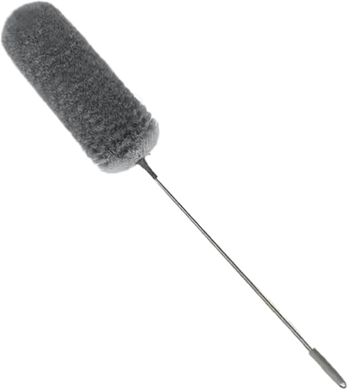 2.8M Extended Chicken Feather Duster Extendable and Curved Ceiling Cleaning Broom Home Electrostatic Dust Collector(2.8m 1PCS clothB)