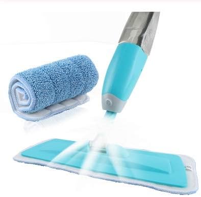 JSEIAJB Spray Floor mop with Microfibre Cloth Replace 2 Color Flat mops for Home Cleaning Kitchen Tile Clean Tools