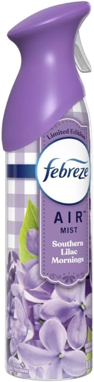 FebreezAir Freshener Spray Limited Edition Odor-Fighting Room Spray Southern Lilac Mornings 8.8oz 3packs
