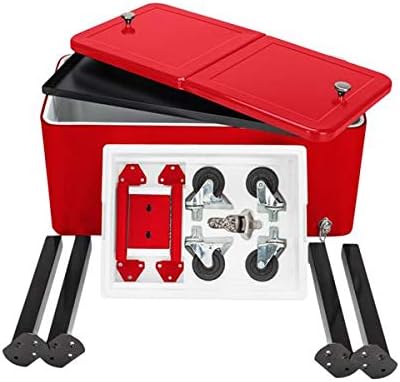 Home 80Qt Red Box Black Square Foot Tube with Drain Pipe Freezer Incubator 3-7 Days Delivery