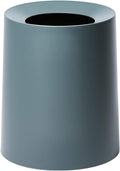 Ideaco TUBELOR Homme Designer Round Waste Bin Conceals Any Plastic Bag 3.0 Gal (Blue Grey 1 Piece)