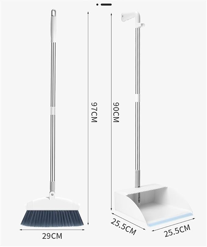 Standable Folding Broom Dustpan Set Combination Household Plastic Magic Sweeper Wiper