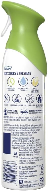 Febereez Air Freshener Spray Odor-Fighting Room Spray Apple Mango Sunshine 8.8oz 3 Counts