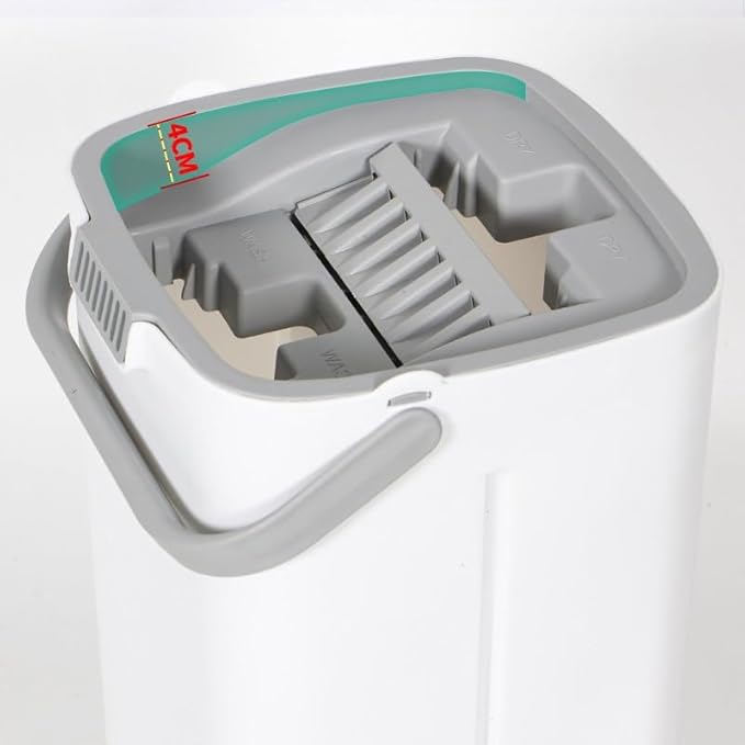 Hand Free Flat Mop for Household Washing Dry and Wet Dual-Purpose with Bucket