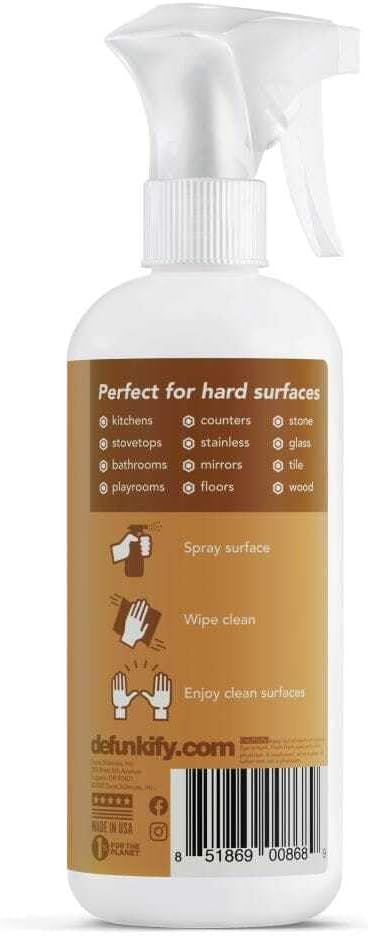 Get Messy Bundle- 2Pk 'Lavender' Essential Oil Odor Eliminator Deodorizer &amp 2Pk 'Citrus' Multi-Surface Cleaning Spray for Bathrooms Kitchens Floor - Stone &amp Marble