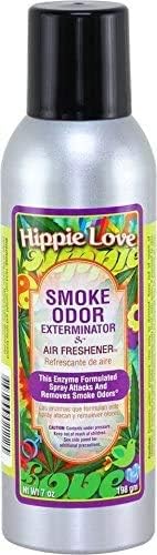 Tobacco Outlet Products - Hippie Love Nag Champa Patchouli Amber Smoke Odor Exterminator 7oz Spray 3 Pack (1 of Each)