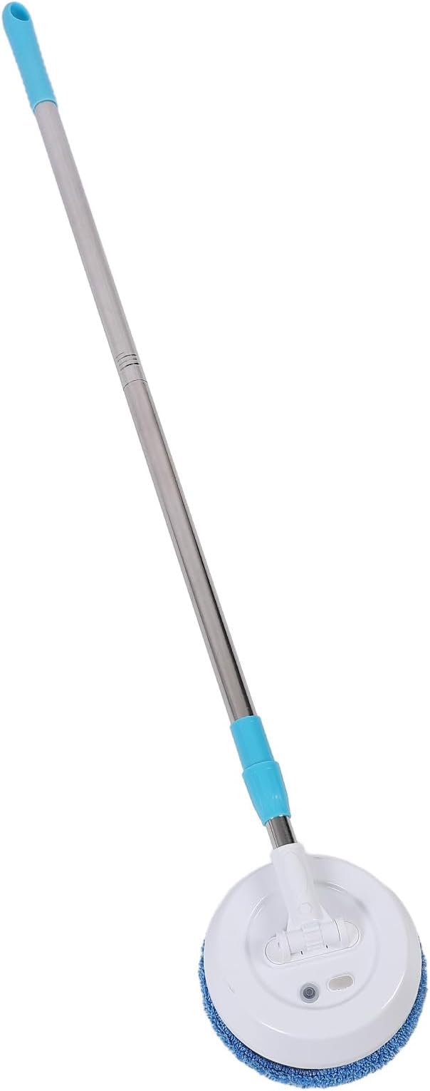 Cordless Electric Mop Cordless Power Mop with Flexible Head and Telescoping Rod Powerful Spin Cleaning for Floor Window Ceiling Includes 6Pcs Accessories for Home Use (Style 2)