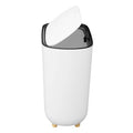Cabilock Bathroom Trash Can Press Lid Slim Garbage Bin for Kitchen Office and Bathroom Compact Design for Spaces Versatile Wastebasket for Use