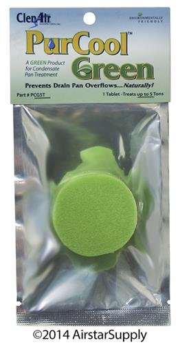 Case of (12) PurCool Green - Condensate Pan Tablets # PCG5T up to 5 Tons