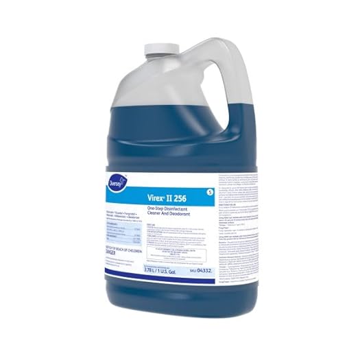 VIREX Diversey II 256 04332. Liquid Disinfectant Cleaner and Deodorant Hospital Grade Floor Cleaner with Mint Scent For Home &amp Commercial Use Concentrate 1-Gallon