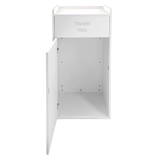 TFCFL Wooden Trash Can with Tray TopCommercial Trash Can Cabinet and Garbage ReceptacleCommercial Grade Rubbish Bin for Office Cafeteria Restaurant (White)