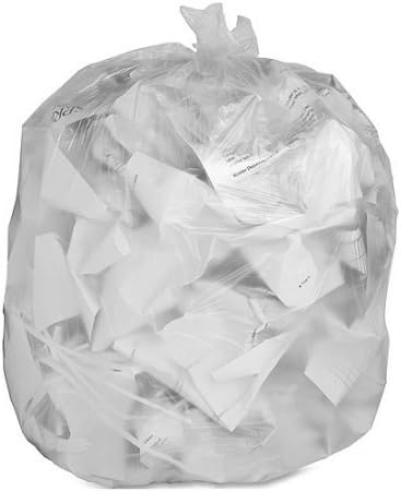 Economy High Density Trash Can Liners Translucent 10 gal 1000 count 14.75 x 10.88 x 3.81 Inches