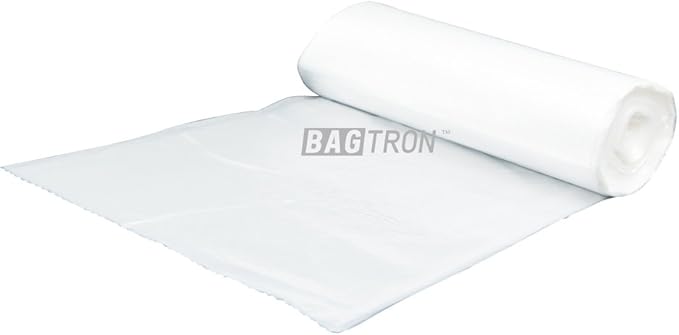 12-16 Gallon Trash Bags 8 Micron High Density Garbage Can Liners Bulk 24 x 33 Natural Clear 1000 Count