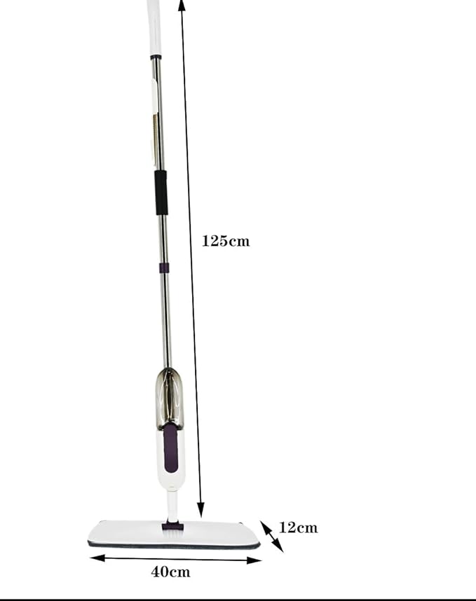 Spray Mop for Floor Cleaning with 2 Washable Microfiber Pads &amp Cleaning Brush 360° Rotating Refillable Dust Mop for Hardwood Tile Laminate &amp Kitchen Floors.