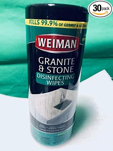 Weiman Granite Wipes Canister 30 Count