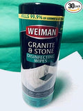 Weiman Granite Wipes Canister 30 Count