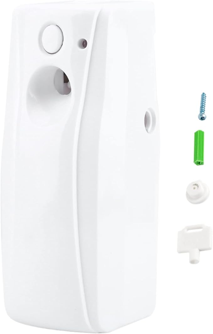 Automatic Aerosol Spray Dispenser Fragrance Machine Wall Mounted with Light Sensor for Air Freshener in Home Bathroom Hotel Restaurant