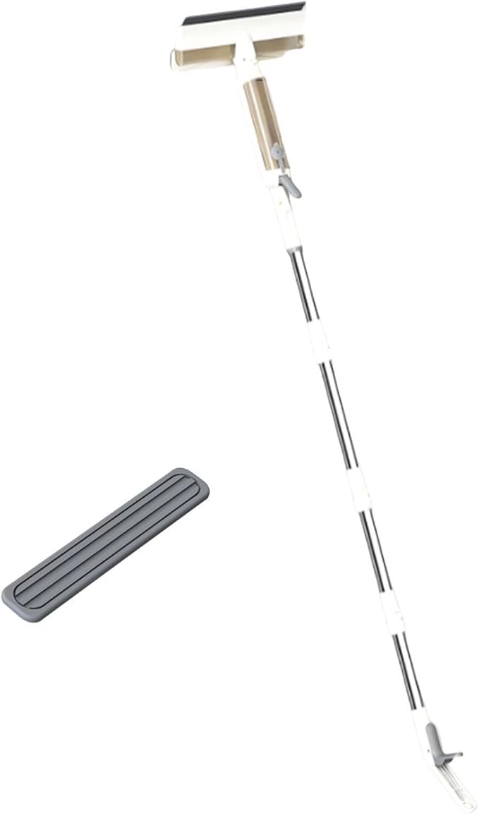 Double Sided Window Cleaner Glass Clean Scrapers 74.80inch Long Pole Window Spray Cleaning Brush for Indoor Outdoor Door Tile 1 Cotton tip