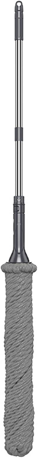 Twist Mop Self Wringing Stainless Steel Handle Fiber Rope Long Handle Floor Mop for Household Cleaning