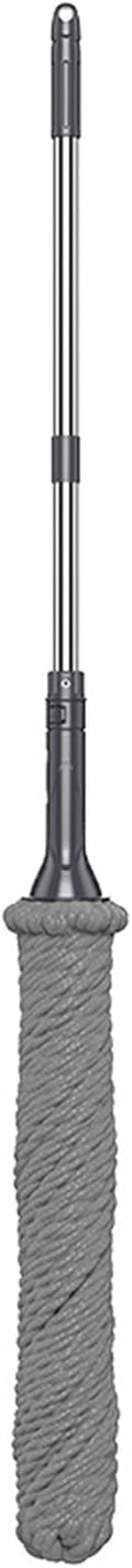 Pilipane Twist Mop Self Wringing Stainless Steel Fiber Rope Easy Squeeze Floor Mop for Household Cleaning Tool Long Handle Durable Lightweight