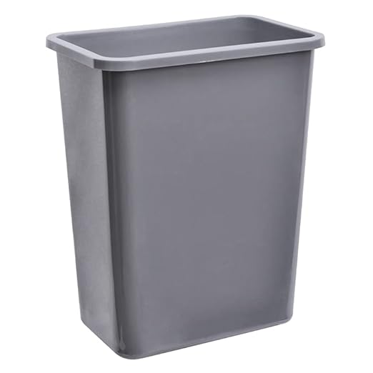ELYSIAN Home Kitchen Trash Can Commercial Office Wastebasket Black (1 Pack)