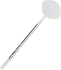 VALICLUD Rotatable Floor Cleaning Dust Mop with Retractable Handle White Triangle Microfiber Dust Mop Cloth for Household Use for Efficient No-wash Cleaning