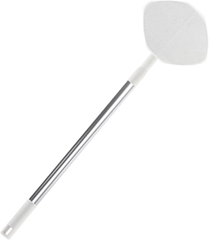VALICLUD Rotatable Floor Cleaning Dust Mop with Retractable Handle White Triangle Microfiber Dust Mop Cloth for Household Use for Efficient No-wash Cleaning