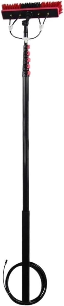 Solar Panel Cleaning Brush Solar Panel Brush Outdoor Telescopic High Reach Window Cleaning Pole Retractable Tool Suitable For RoofWater Fed Pole