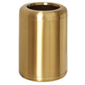 8L/2.1gal Brass Gold Trash CanSmall Bathroom Garbage CanBrushed Trash Can for BathroomPowder RoomBedroomOffice (Gold)