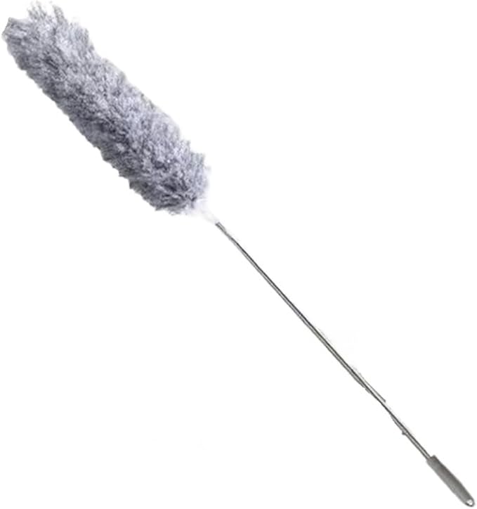 2.8M Extended Chicken Feather Duster Extendable and Curved Ceiling Cleaning Broom Home Electrostatic Dust Collector(2.8m 1PCS clothA)