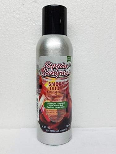 Smoke Odor Exterminator 198 gm/ 7 oz Large Spray Dragon's Blood Set of Two Cans. Assortment (2) Includes Dragon's Blood and Sippin Sangria.