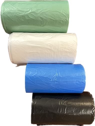 TWPACK 13-16 Gallon Capacity Trash Bag Can Liner (200 Bags Per Case MEGA VALUE) 11 micron extra strong 100% Made in the USA (Blue)