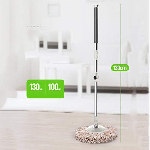 Automatic Rotary Mop with Bucket - Hands-Free Washing &amp Squeeze Function Stainless Steel Design for Efficient Home Cleaning Easy to Use Durable and Mess-Free