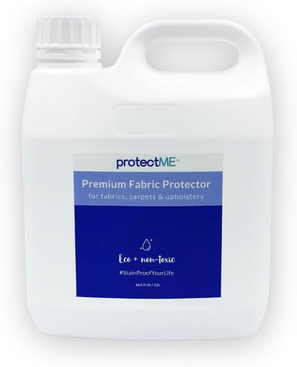 Fabric Protector and Stain Resistant Spray - Upholstery Fabric Spray for Stain Guard for Carpet Shoes Couch Sofa - Non Toxic Water Based Furniture Protector - 84.5 Fl. Oz.