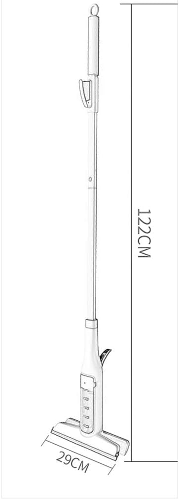 Window Cleaner Wipers Water Spraying Window Cleaner with Reusable Microfiber Pads for Hardwood Marble Tile Laminate Or Ceramic Floors 122Cm