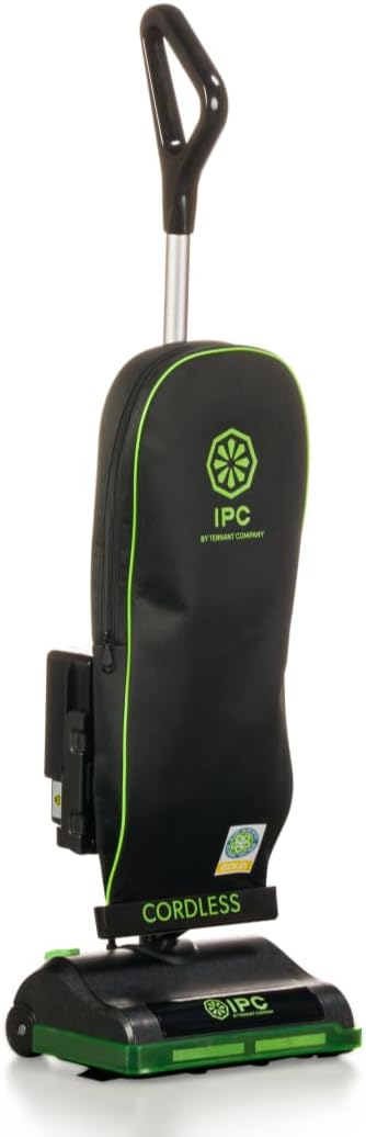 IPC Cordless Upright Vacuum - Lithium-Ion Battery with 2+ Hour Run Time | 12 Cleaning Width | HEPA H-10 Filter | 72 dB Quiet Operation